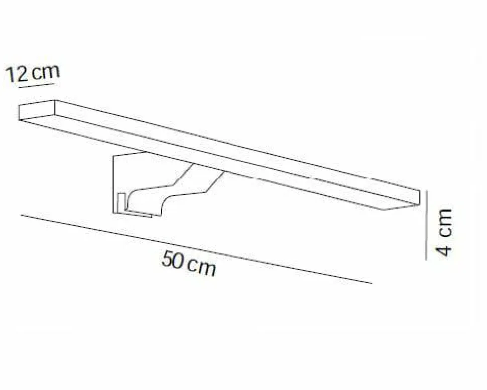 Aplique Led 500Mm Cuadrado – Cromo Modelo Apliques – 7648002 – Manillons Torrent