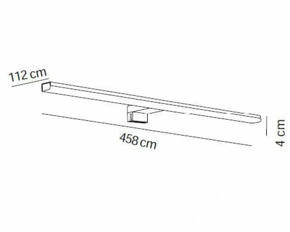 Aplique Led 458 Mm Rect. Negro Mate Modelo Apliques – 7660081 – Manillons Torrent