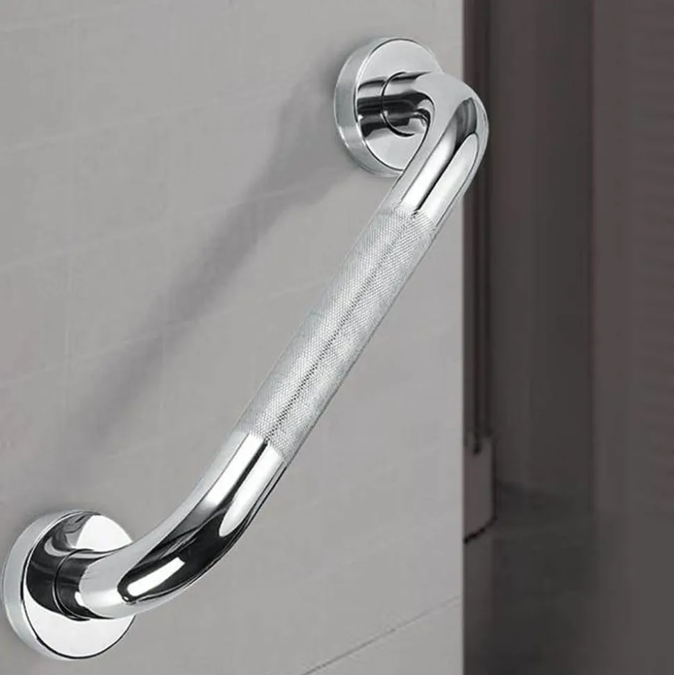 Asa/Barra Seguridad Antideslizante De 40 Cm Acero Inoxidable Cromo – Oxen – 140522