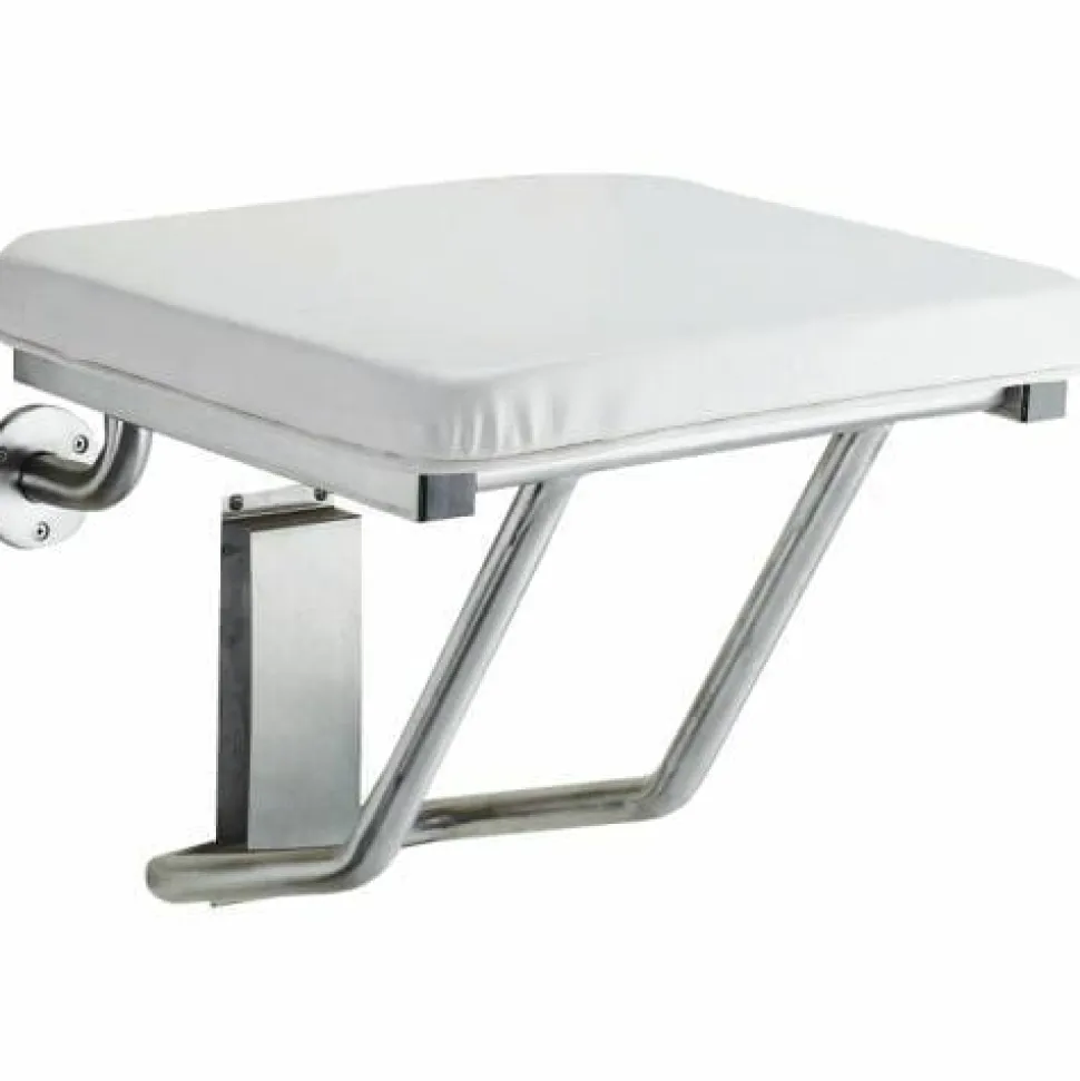 Asiento Abatible INOX Con Asiento Acolchado 15066.S – Nofer