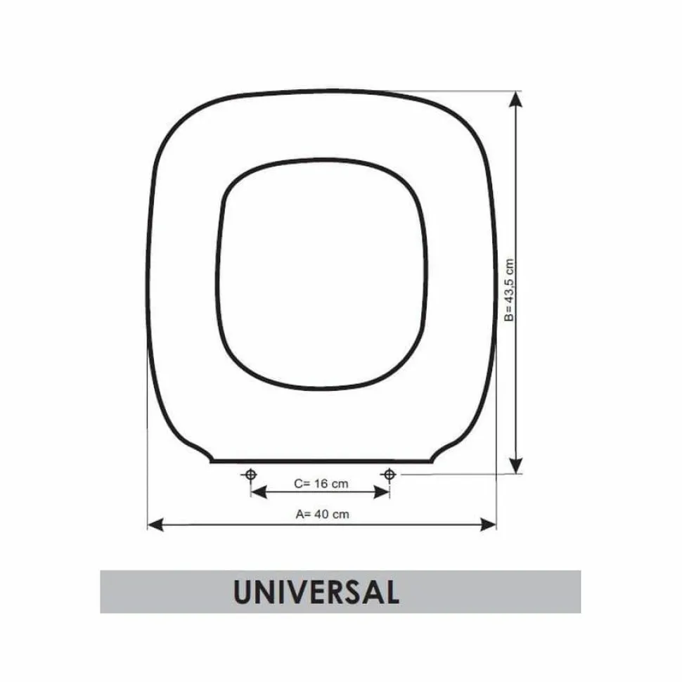 Asiento Con Tapa Para Inodoro – Universal – Gala