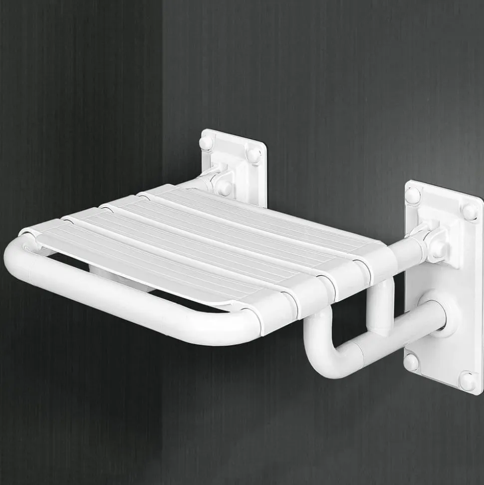 Asiento De Apoyo Ducha Abatible Mural Nylon – PrestoEquip – 89210