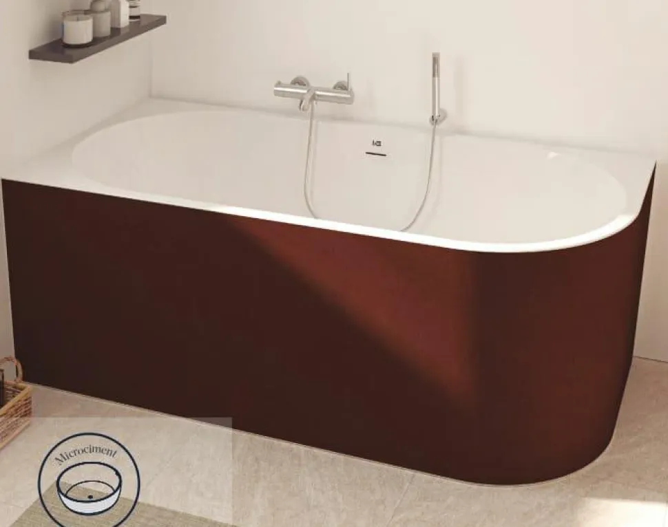 Bañera Acrilica Exenta Adosada A Pared Con Faldón – Taris R/L – Baños 10