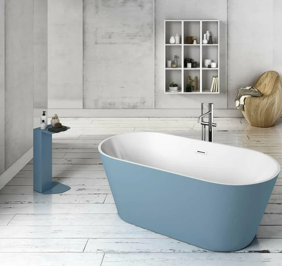 Bañera Acrílica Exenta Con/Sin Hidromasaje Air Sistem – Van – Baños10