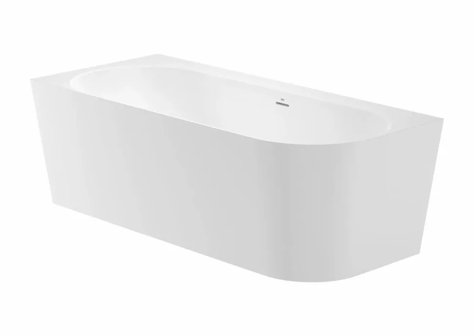 Bañera De STONEX® Blanca De Esquina Asimétrica Izquierda Con Desagüe Click-clack Y Sifón 1800 X 800 X 590 Mm – Raina – Roca – A248663000