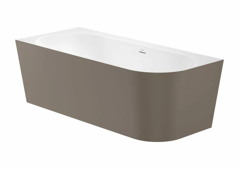 Bañera De STONEX® Café De Esquina Asimétrica Izquierda Con Desagüe Click-clack Y Sifón 1700 X 750 X 590 Mm – Raina – Roca – A2486660C0
