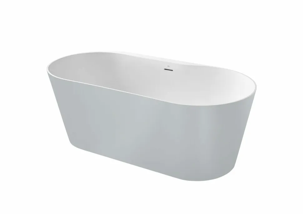 Bañera De STONEX® Ovalada Perla Con Desagüe Click-clack Y Sifón – Raina – Roca – A2484660P0