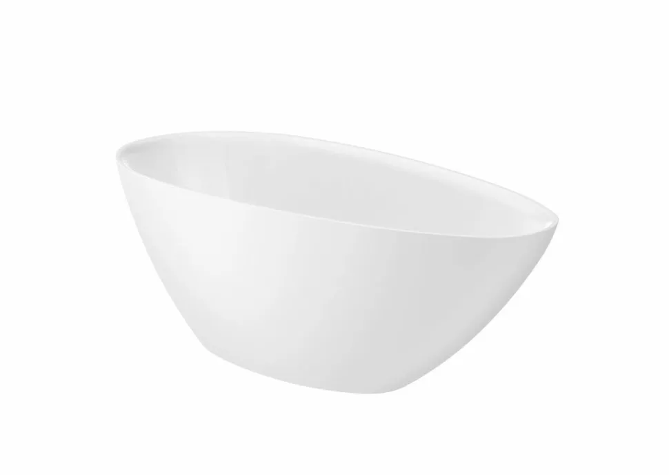 Bañera De STONEX® Oval Blanca Con Desagüe Click-clack Y Sifón – Kauai – Roca – A248617000