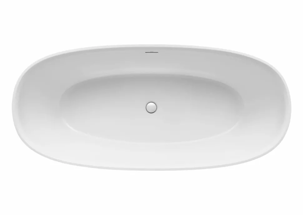 Bañera De STONEX® Oval Perla Con Desagüe Click-clack Y Sifón 1650 X 750 X 570 Mm – Ariane – Roca – A2484700P0