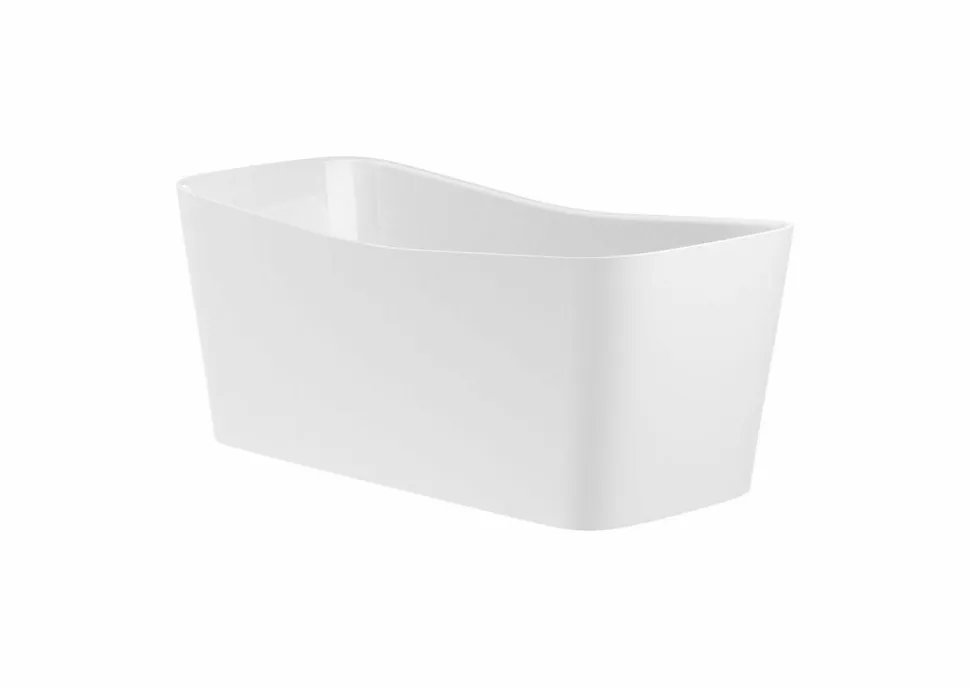 Bañera De STONEX® Rectangular Blanca Con Desagüe Click-clack Y Sifón – Maui – Roca – A248502000