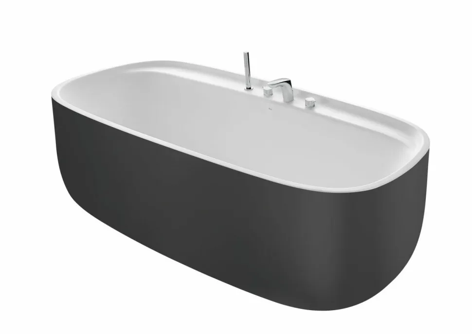 Bañera De SURFEX® Oval Onix Con Agujeros Para Grifería Con Desagüe – Beyond – Roca – A2484530X0