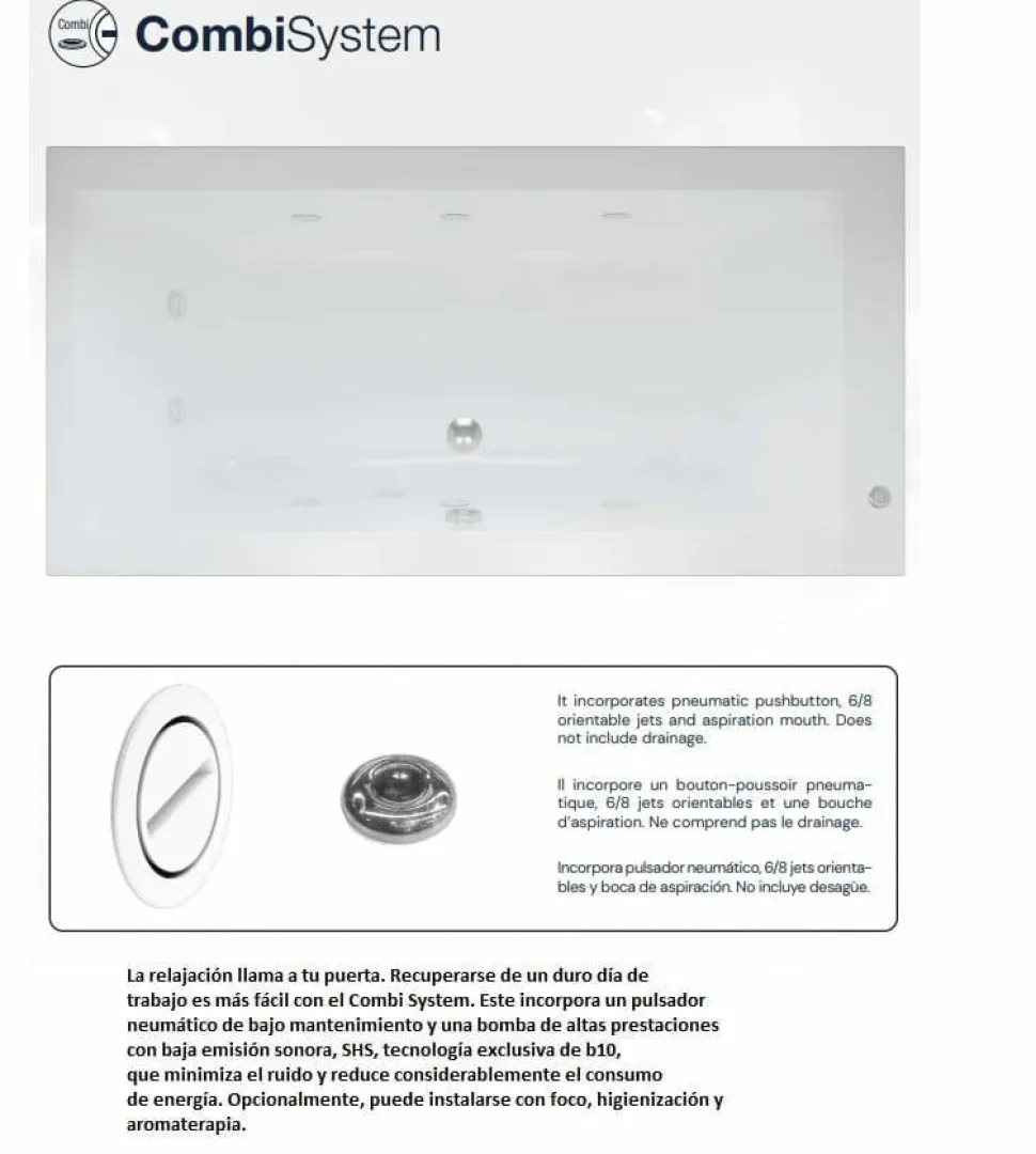 Bañera Encastrada 150 X 150 Cm – Bravatta – Baños10