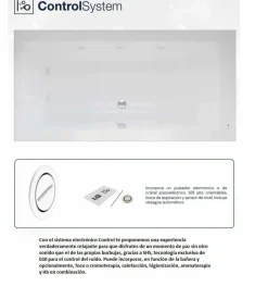 Bañera Exterior Acrílica Con Estructura Ø 150 Cm – Abot – Baños10