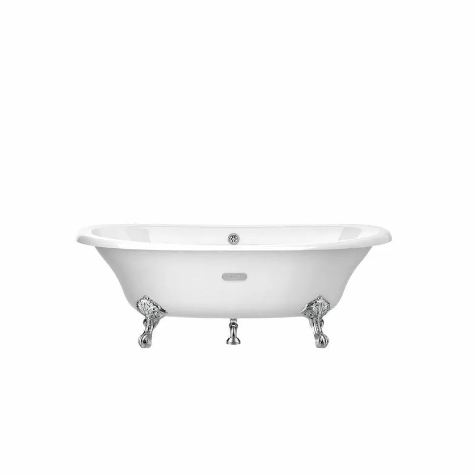 Bañera Oval De Fundición Esmaltada Con Fondo Antideslizante – Newcast – Roca