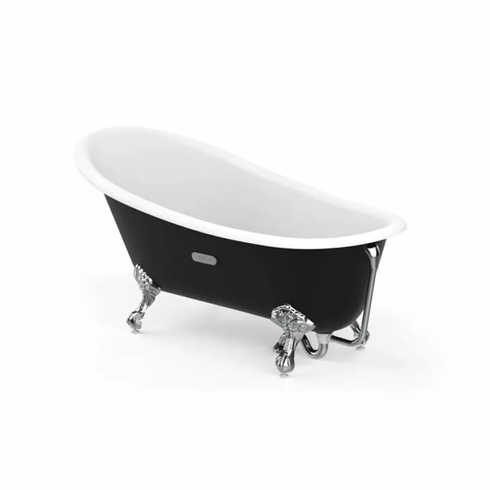 Bañera Oval De Fundición Esmaltada Con Fondo Antideslizante – Carmen – Roca