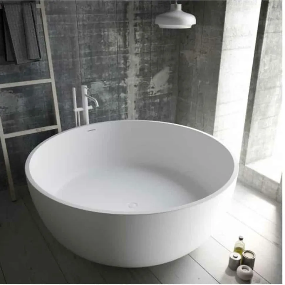 Bañera Solid Surface Exenta 150 Cm De Diametro – Aral – Baños10