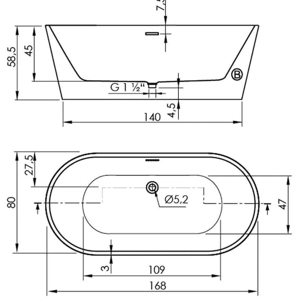 Bañera Torino – Sin Hidromasaje – Sanycces