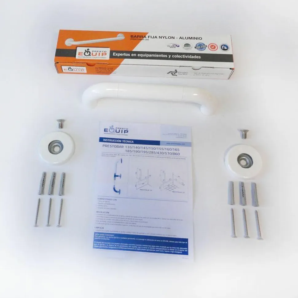 Barra De Apoyo Mural Recta 365 Mm – Prestobar 285 – PrestoEquip – 89285