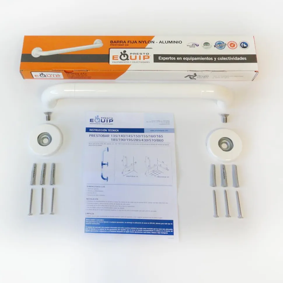 Barra De Apoyo Recta Nylon 508 Mm – PrestoEquip – 89430