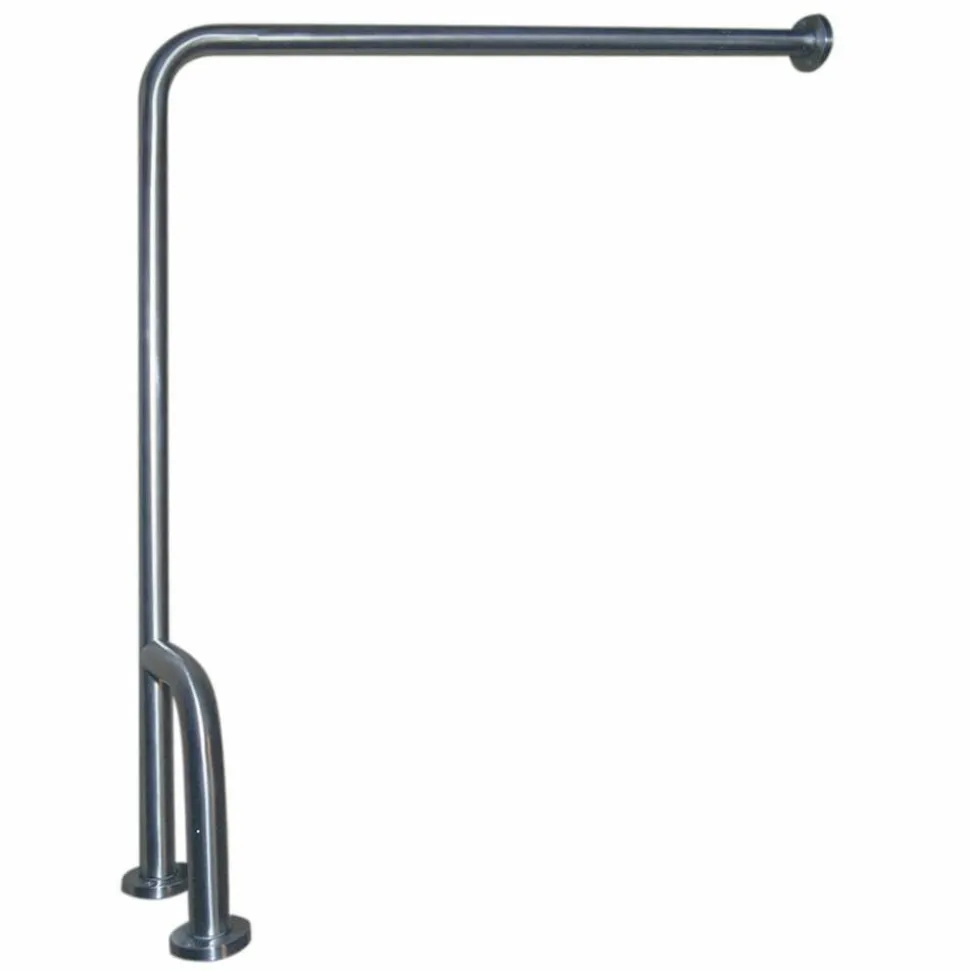Barra De Apoyo Suelo-pared Inox Blanco – PrestoEquip – 68145