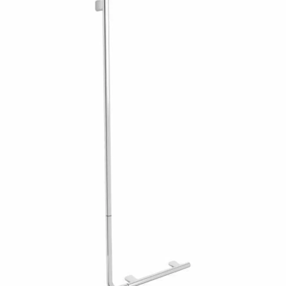 Barra De Apoyo Tipo L Con Soporte Para teléfono Ducha Serie SANTORINI – 16345.B – Nofer