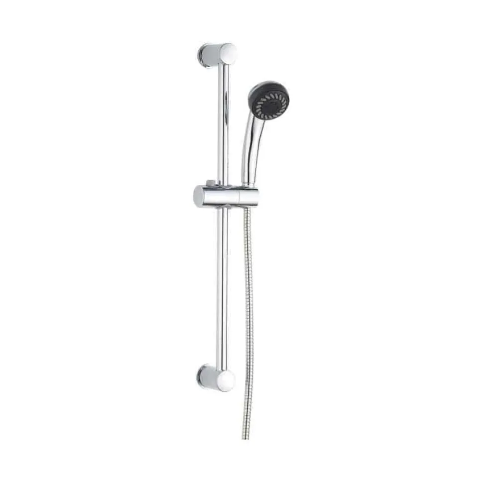 Barra De Ducha Baho FARA Cromada 60 Cm Con Flexo Y Teleducha – VITEL030B – Gamma