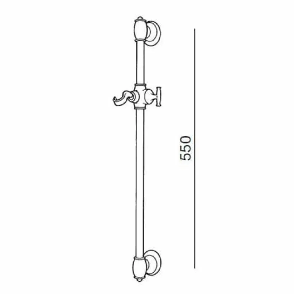 Barra De Ducha Clásica Cobre Envejecido – 560041 – Galindo – LuxCover