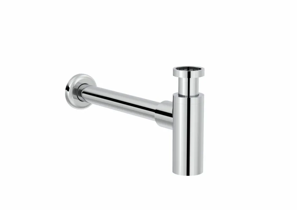 Basic – Sifón Mural Cilíndrico De 1 1/4″ Para Lavabo. Tubo De 300 Mm – Aqua – Roca – A5064070C0