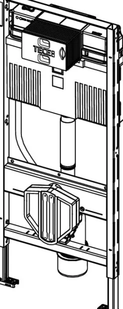 Bastidor Cisterna Empotrada. Módulo WC Con Cisterna Uni, Altura 1120 Mm – Teceprofil – 9300300 – Tece