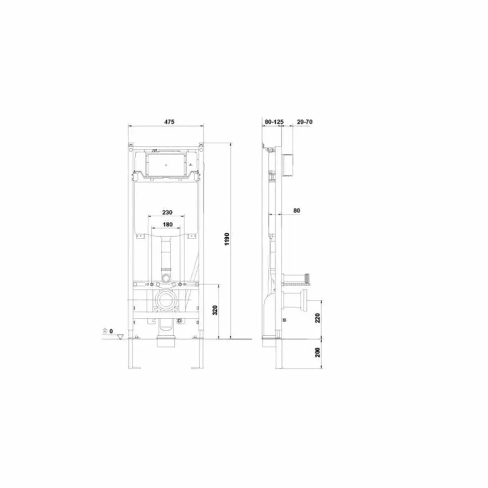 Bastidor Cisterna Empotrada Innova – Gala – G5548400