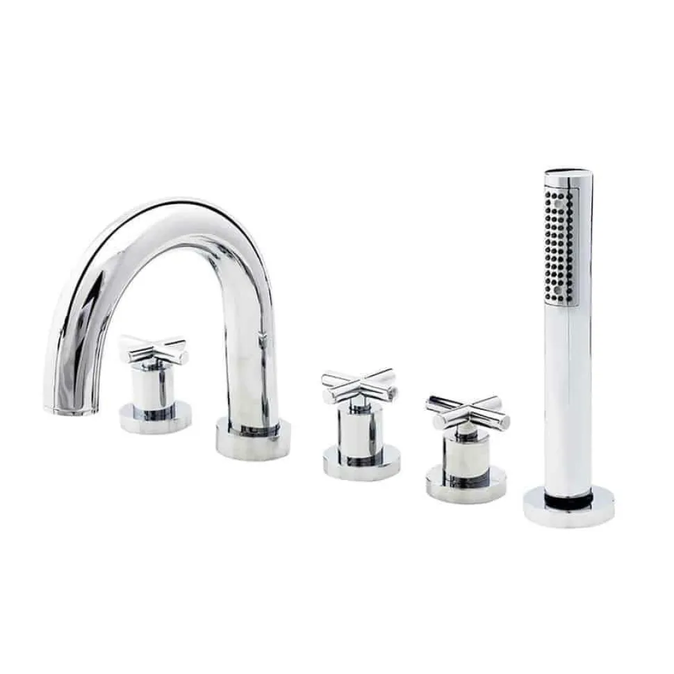 Batería Baño-ducha Cromo Con Accesorios – Matrix – 8200500 – Galindo
