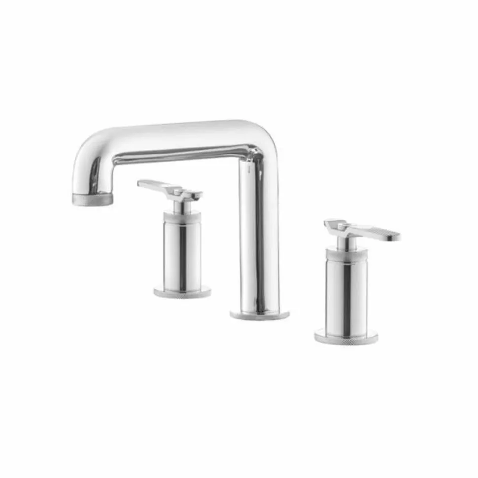 Batería Lavabo Repisa Bimando Pulsador Lever Con Desagüe – Strem – 7979800 – Galindo