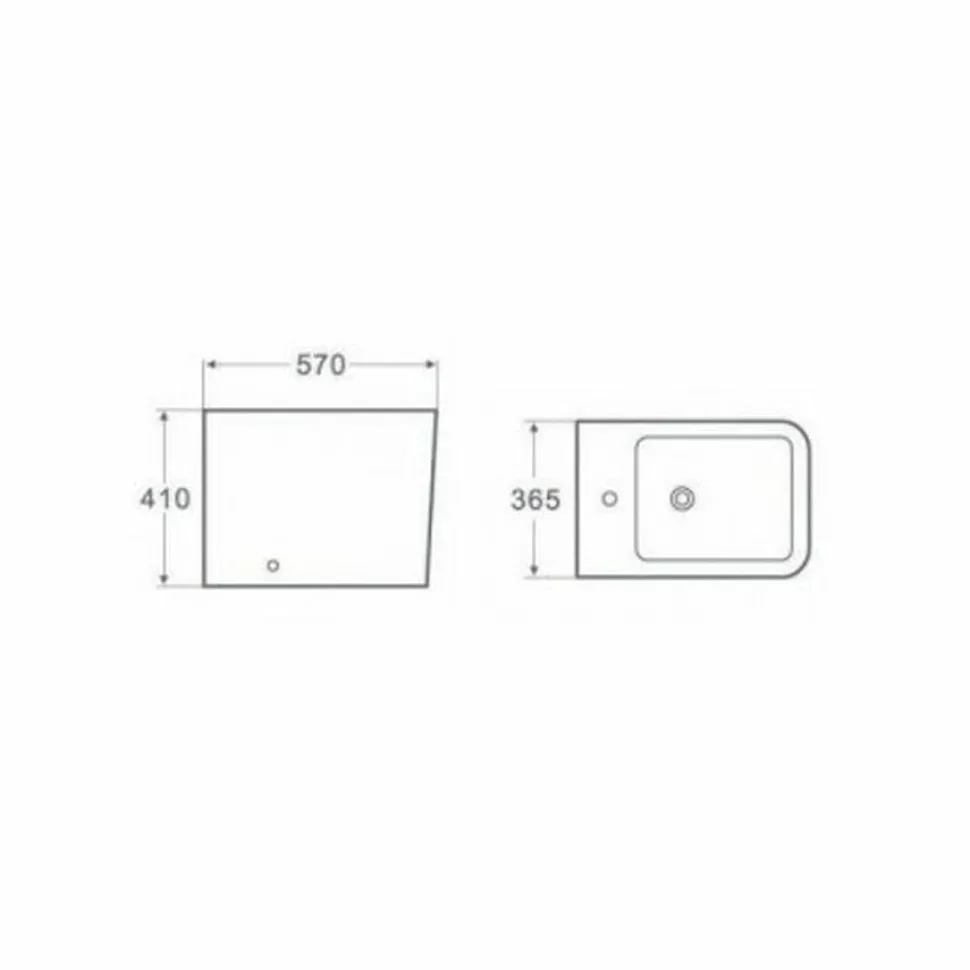 Bidé BTW Compacto Negro Pisa – 385507 – Aquore