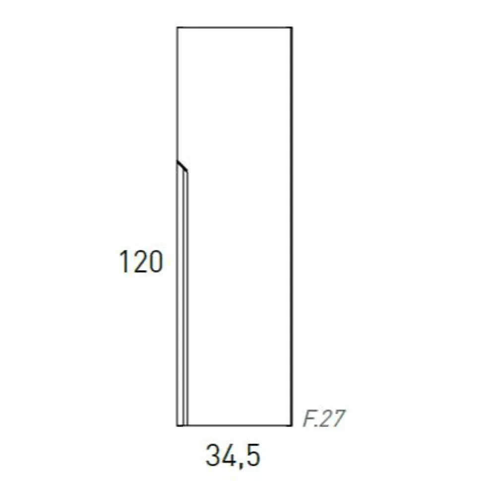 Columna Auxiliar 1 Puerta Reversible – Eleven – Visobath