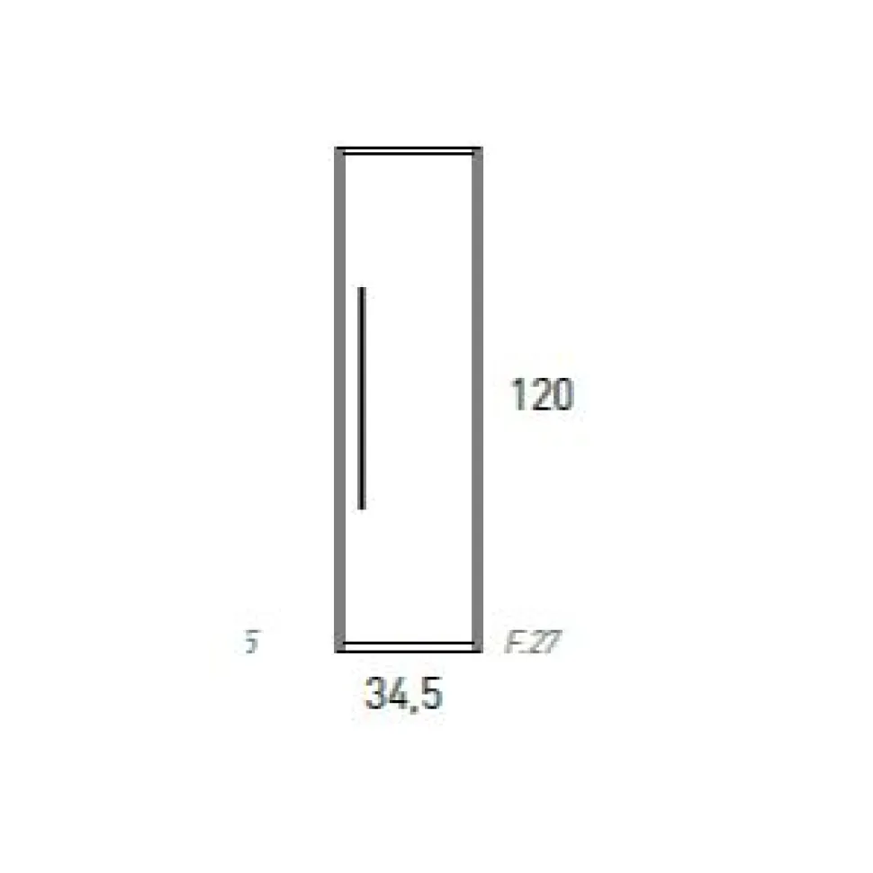 Columna Auxiliar 1 Puerta Reversible – Aqua – Visobath