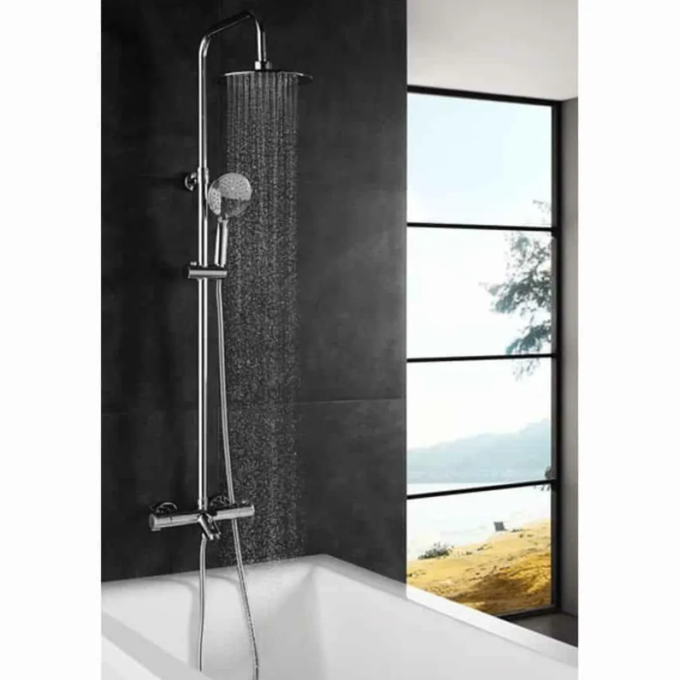 Columna De Baño-ducha Termostática – Wind Blu Rd – AQG – 20WBR20OLB02