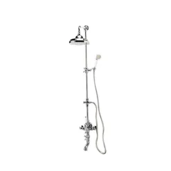 Columna De Baño-ducha Termostática Cromo Con Accesorios – Retro – 40041300 – Galindo