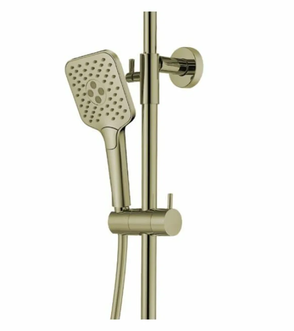 Columna De Ducha Grifería Termostática Oro Cepillado – Niza CO038 36 – Kassandra