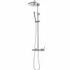 Columna De Ducha Mezcladora Cónico Rociador 250 Mm Inox Y Flexo Pvc – 71750301 – Galindo