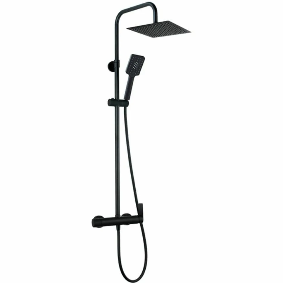 Columna De Ducha Monomando En Acabado Negro – Nite – AQG