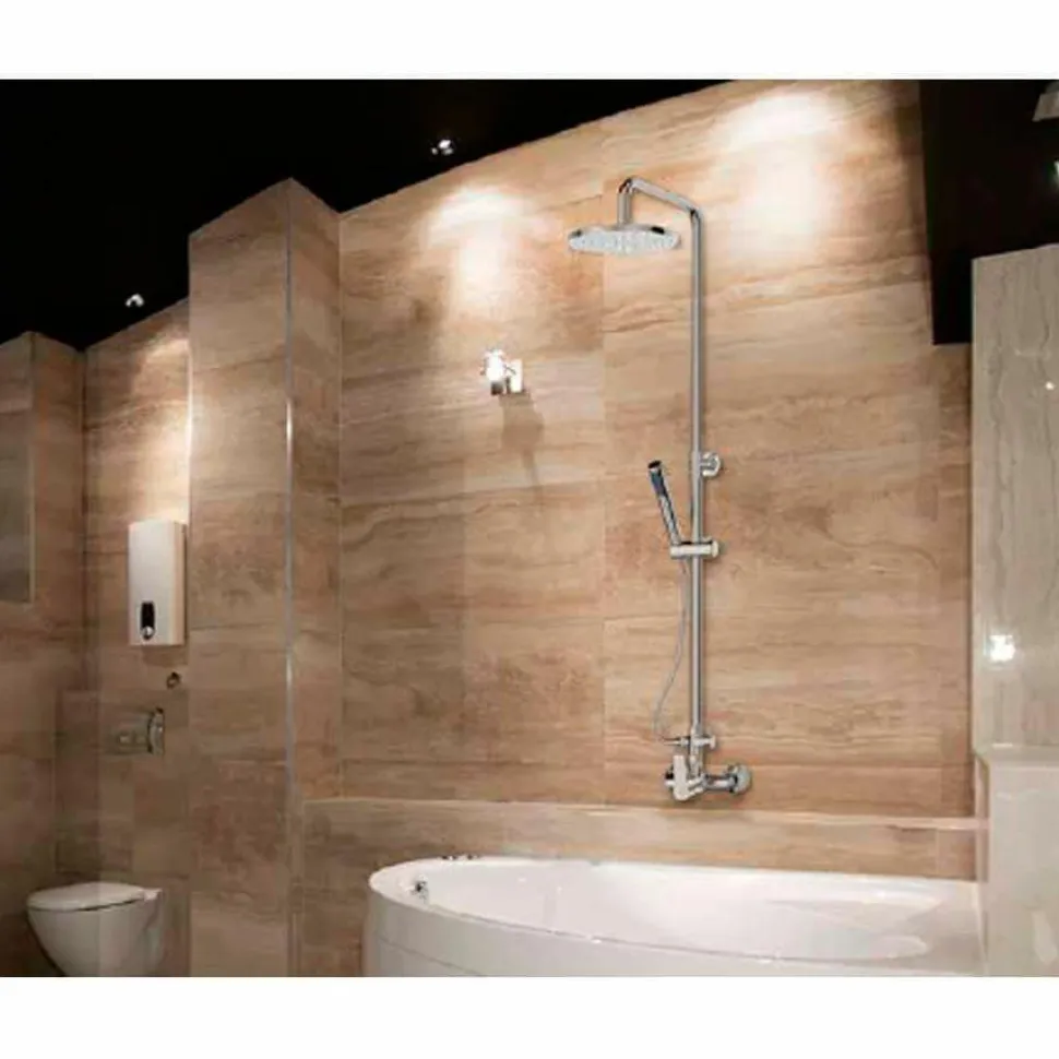 Columna De Ducha Monomando Mezcladora Rociador 200 Mm – Albos – 71250100 – Galindo