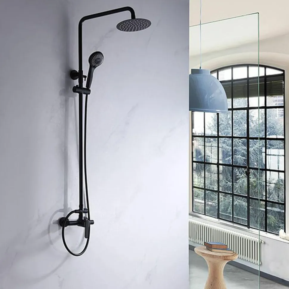 Columna De Ducha Negra – Roma – Imex – BDR001/NG