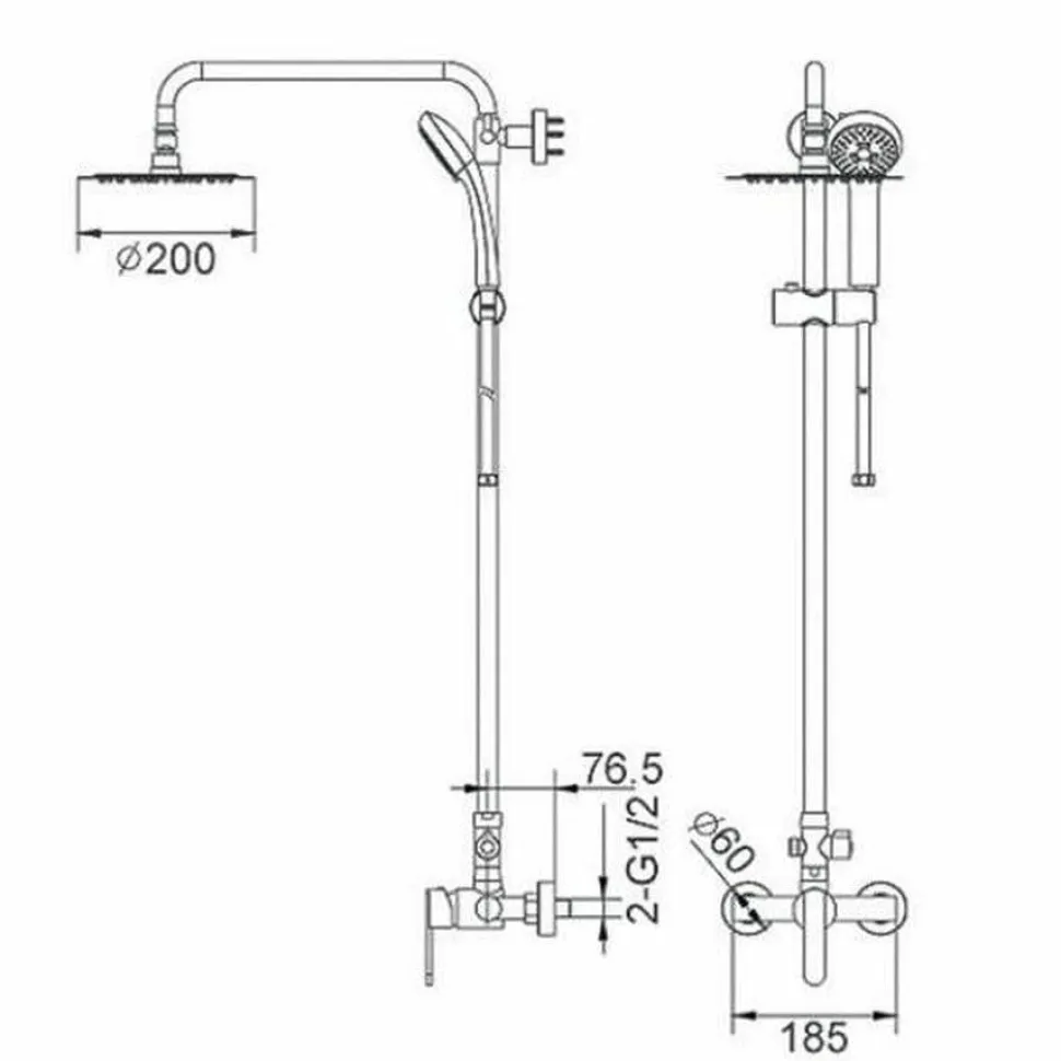 Columna De Ducha – Roma – Imex – BDR001