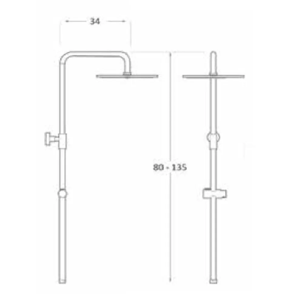 Columna De Ducha Termostática Redonda Cromo – Suprema – Aquahome
