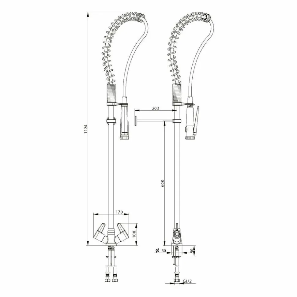 Columna Industrial Mezcladora Bimando. Accionamiento Mediante Volantes – 70812 – Presto Iberica