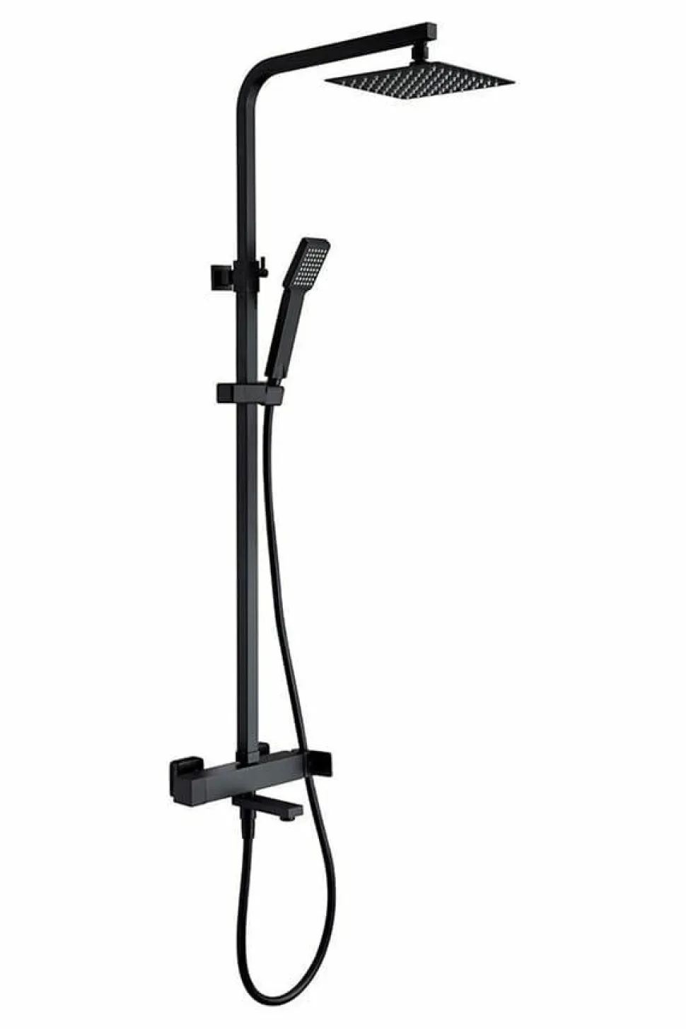 Conjunto Bañera Monomando NEGRO MATE Fiyi – BDF016-B/NG – Imex