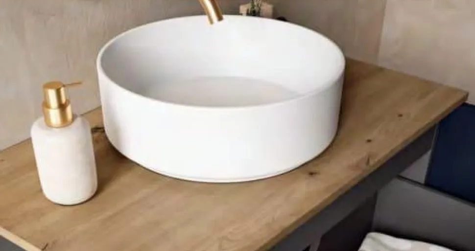 Conjunto 120 Cm Mueble Bajo + Encimera De 10 Cm Y Lavabo Sobre Encimera – Nomad – Visobath