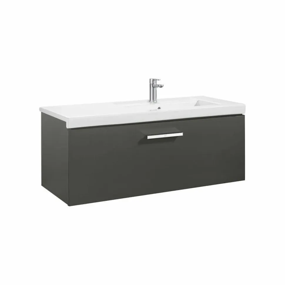 Conjunto Completo Mueble De 1 Cajón + Lavabo De 90 O 110 Cm – Prisma – Roca