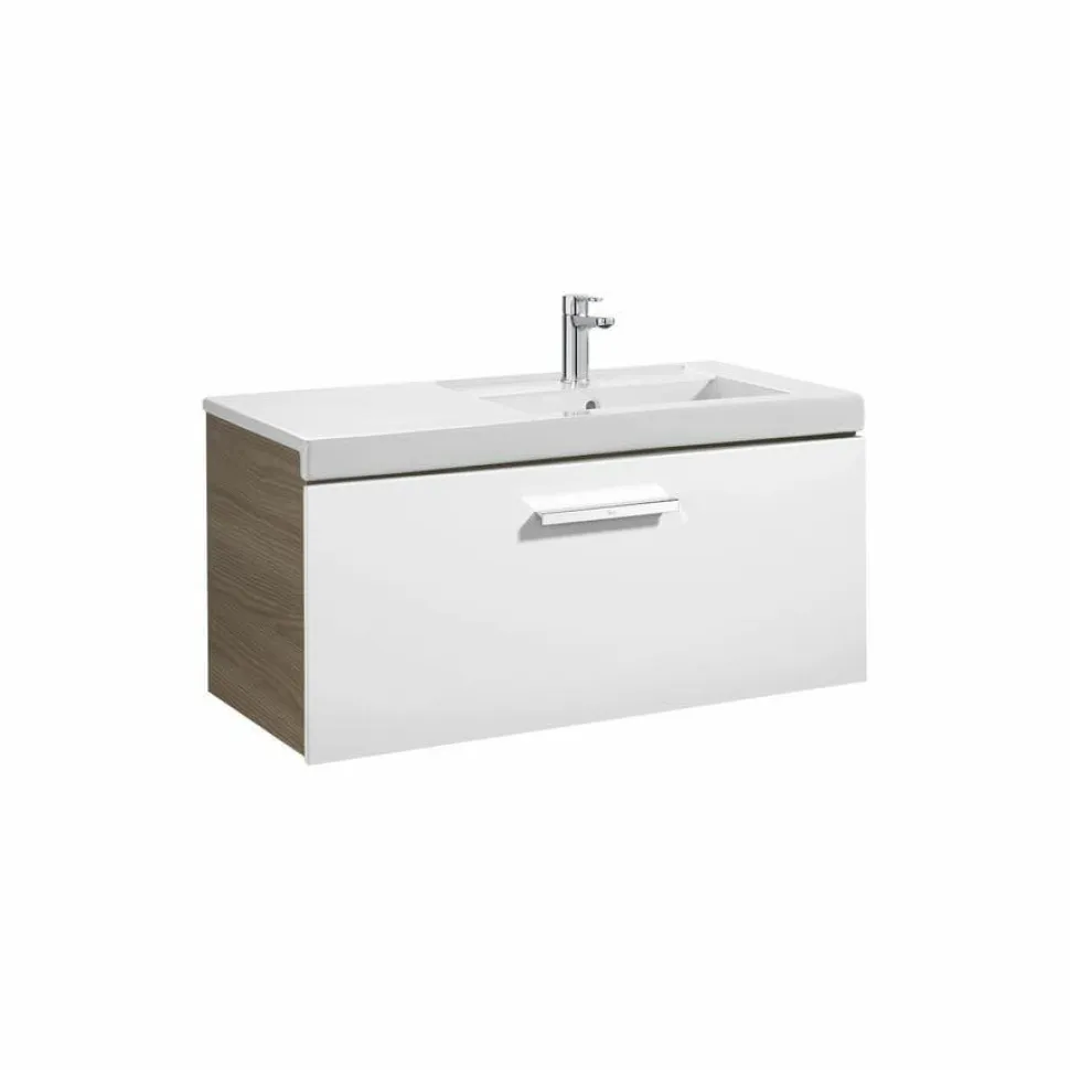 Conjunto Completo Mueble De 1 Cajón + Lavabo De 90 O 110 Cm – Prisma – Roca