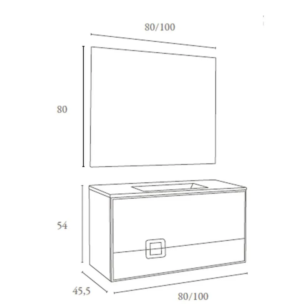 Conjunto Completo Mueble + Lavabo + Espejo – Europa – Taberner